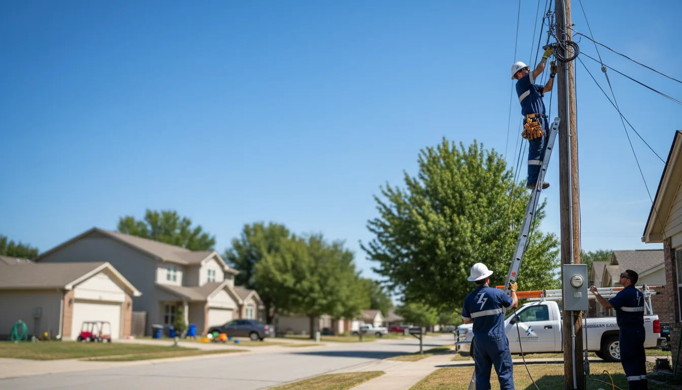 Residential electrician providing installation services in Rushford, NY